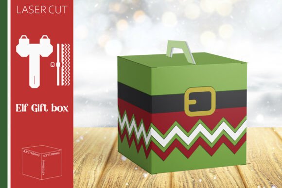 3D Christmas Gift Box & Elf Treat Box SVG Review