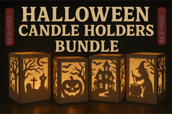 3D Halloween SVG Bundle for Editorial Design
