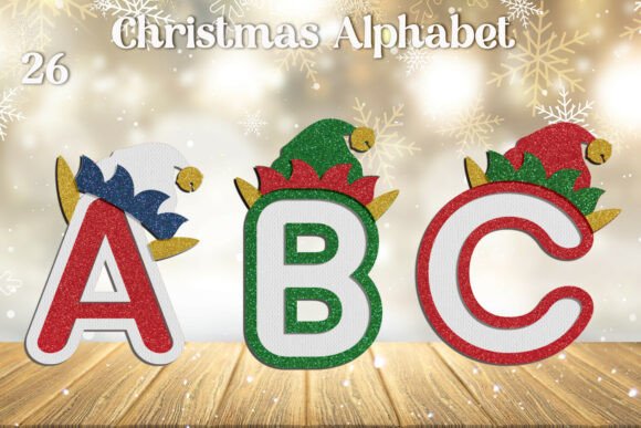 3D Layered Elf Alphabet: Laser Cutting for Winter Christmas
