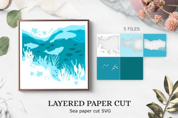 3D SVG Ocean for Shadow Boxes: A Designer Review