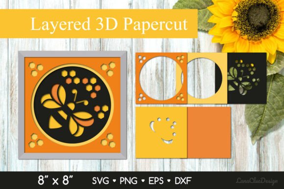 Bee 3D Shadow Box SVG: Laser Cutting Review