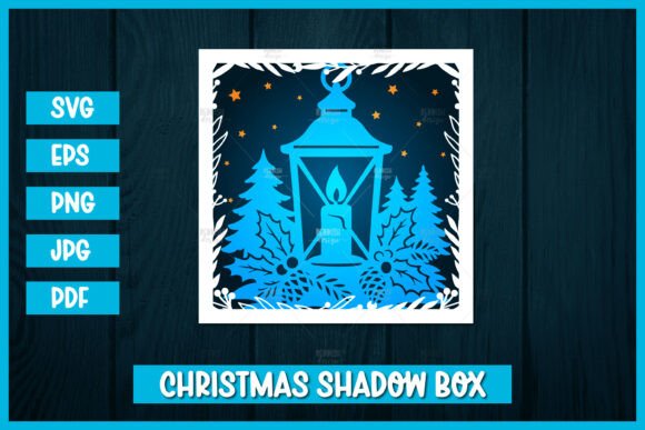 Christmas Shadow Box 3D SVG: Editorial Asset Review