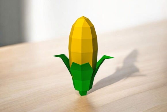 Corn Favor 3D SVG: Shapes for Local Branding