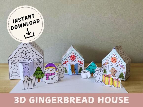 DIY 3D Gingerbread House Kids: Christmas SVG Review
