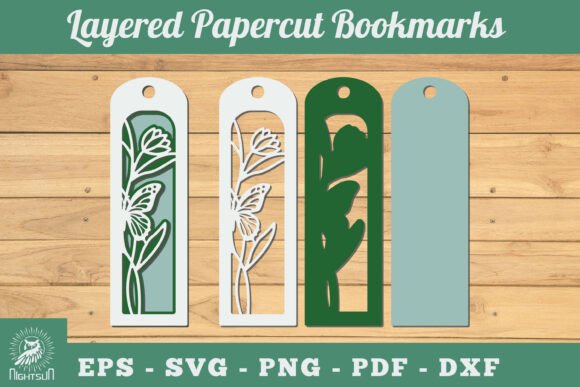 Flowers 3D Papercut Bookmarks SVG 10: Spring Branding
