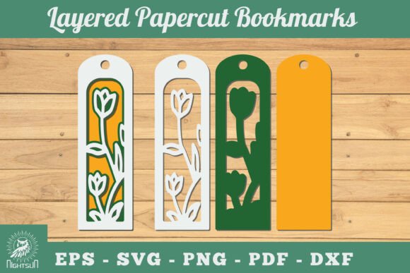 Flowers 3D Papercut Bookmarks SVG 5: A Spring 3D SVG Review