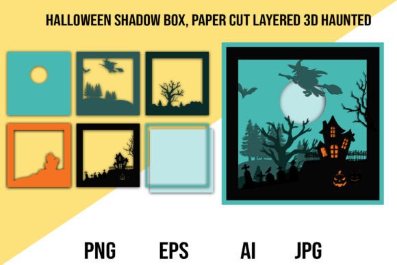 Halloween Shadow Box: 3D SVG Review