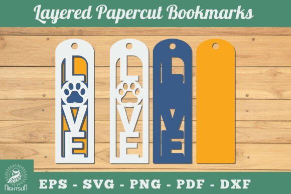Love Paw 3D Papercut Bookmarks SVG Review