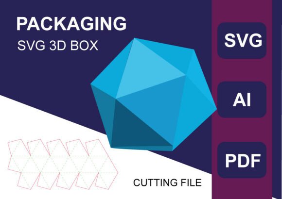 Platonic Solid Icosahedron 3D SVG Objects Review