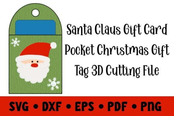 Santa Claus 3D SVG: Christmas Gift Tag Review