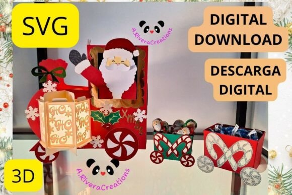 Santa Train 3D SVG: A Christmas Branding Asset Review